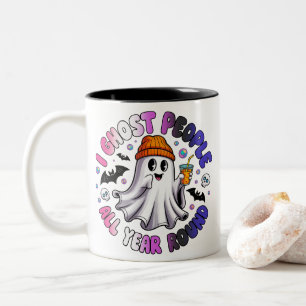 Tasse 2 Couleurs Genre fluide Drôle d'Halloween – Je hante les gens