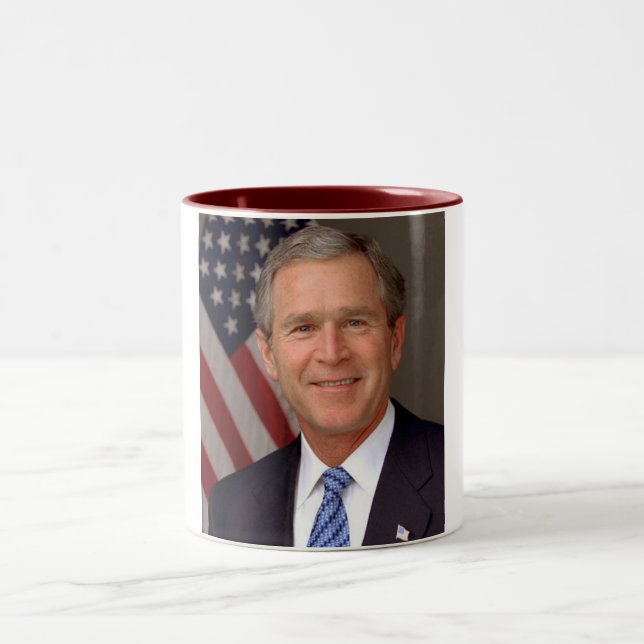 Tasse 2 Couleurs George W. Bush (Centre)