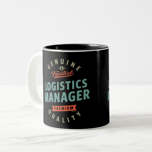 Tasse 2 Couleurs Gestionnaire logistique (Devant gauche)