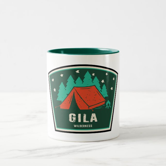Tasse 2 Couleurs Gila Wilderness Nouveau-Mexique Camping (Centre)
