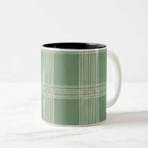 Tasse 2 Couleurs Gingham à carreaux Cottagecore classique