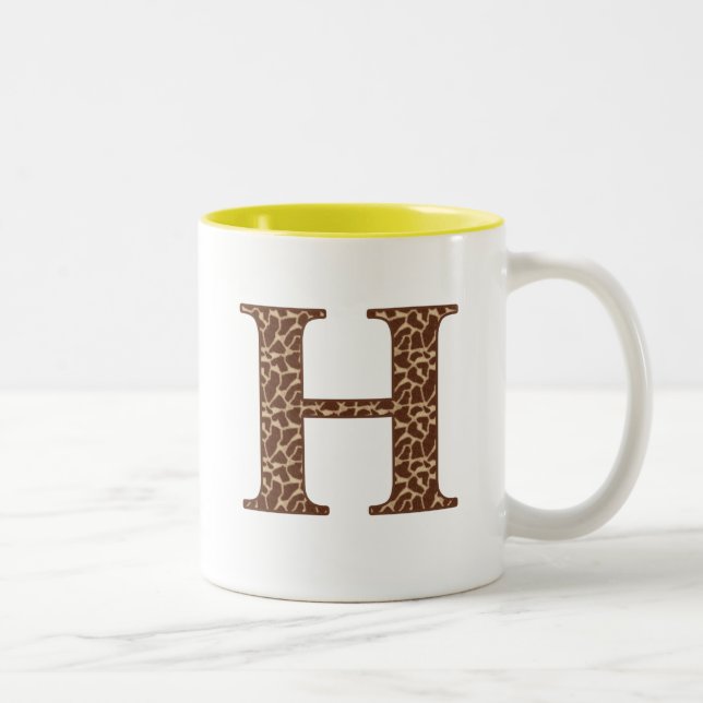 Tasse 2 Couleurs girafe-h (Droit)