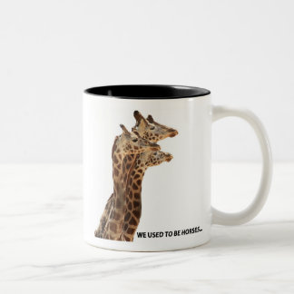 Tasse 2 Couleurs Giraffes_used à être horses_Z
