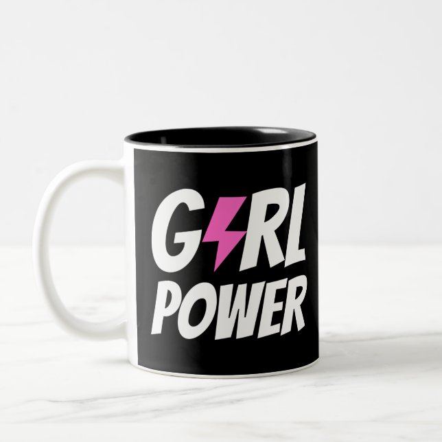 Tasse 2 Couleurs Girl Power (Gauche)