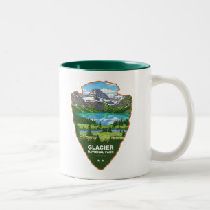 Tasse 2 Couleurs Glacier National Park Montana Tête de flèche