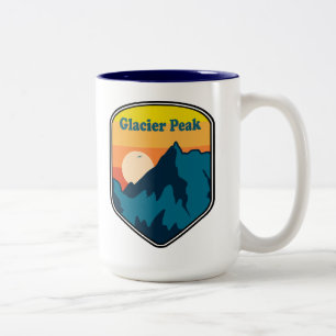 Tasse 2 Couleurs Glacier Peak Washington Sunrise