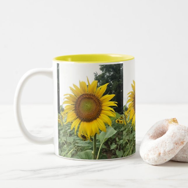 TASSE 2 COULEURS **GLORIOUS SUNFLOWER** (Avec donut)