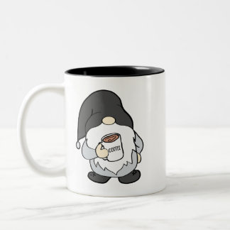 Tasse 2 Couleurs Gnome d'une ferme avec de la purée de café