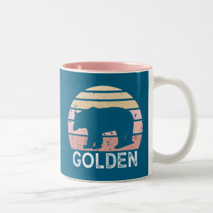 Tasse 2 Couleurs Golden Colorado Retro Bear