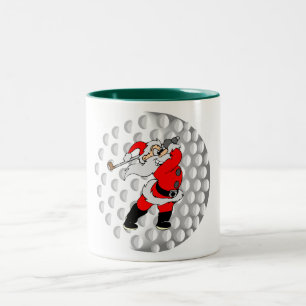 Tasse 2 Couleurs Golf Père Noël