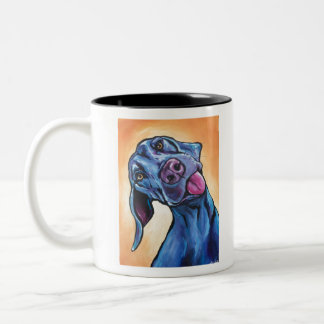 Tasse 2 Couleurs Goofy Weimaraner