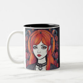 Tasse 2 Couleurs Gothique Reverie Orange Girl