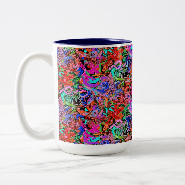 Tasse 2 Couleurs Graffiti de rue (Gauche)