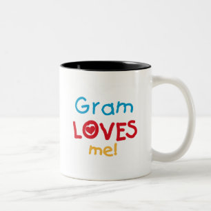 Tasse 2 Couleurs Gram Loves Me T-shirts et cadeaux