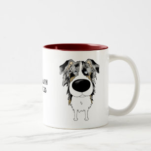 Tasse 2 Couleurs Grand berger d'Australien de nez