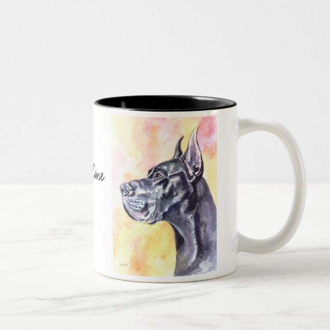 Tasse 2 Couleurs Grand Dane (Droit)