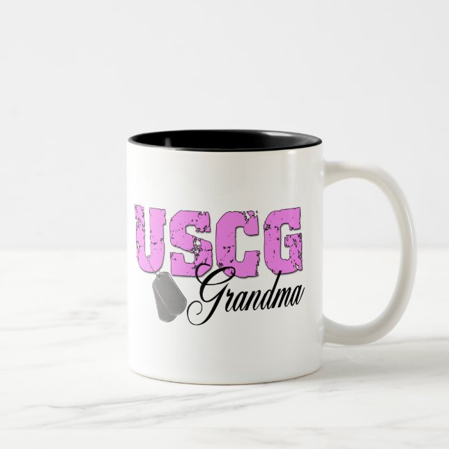 Tasse 2 Couleurs Grand-mère USCG (Droit)