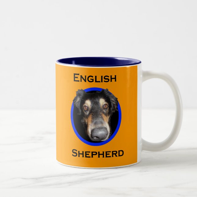 Tasse 2 Couleurs Grand nez de berger anglais (Droit)