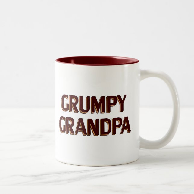 Tasse 2 Couleurs Grand-papa grincheux (Droit)