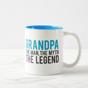 Tasse 2 Couleurs Grand-papa, l'homme, le mythe, la légende