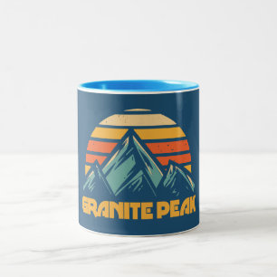 Tasse 2 Couleurs Granite Peak Montana Rétro Turquoise