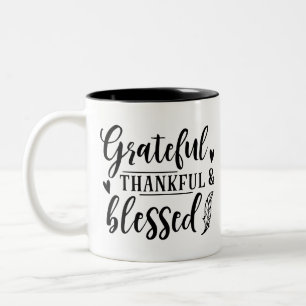 Tasse 2 Couleurs Grateful Thankful & Blessed