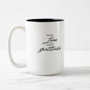 TASSE 2 COULEURS GRATITUDE D'AMOUR INHALE