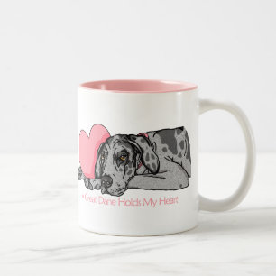 Tasse 2 Couleurs Great Dane Holt Heart Merle UC