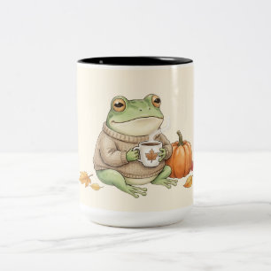 Tasse 2 Couleurs Grenouille Automnale Douillette Kawaii Boisson Épi