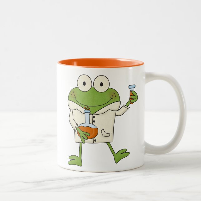 Tasse 2 Couleurs Grenouille de laboratoire (Droit)