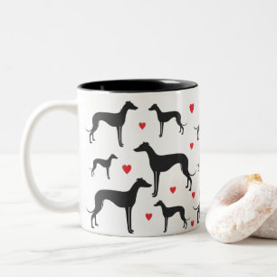 Tasse 2 Couleurs Greyhound Love