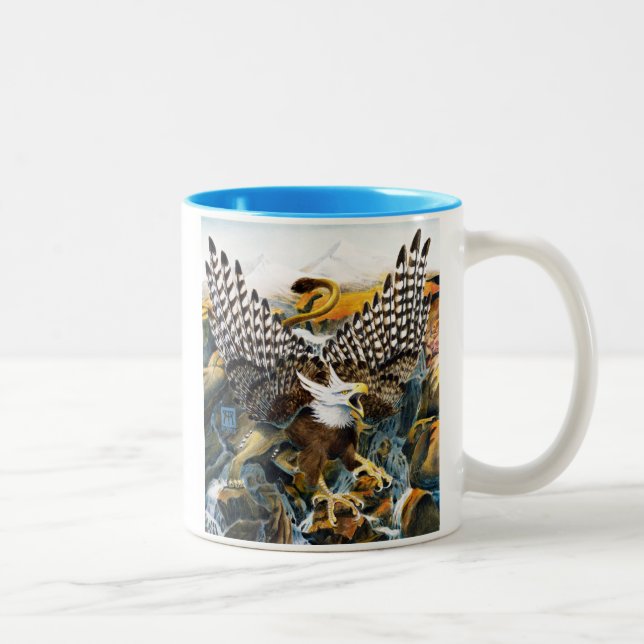 Tasse 2 Couleurs Griffon en cascade (Droit)