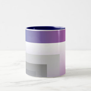 Tasse 2 Couleurs gris bleu Fuchsia