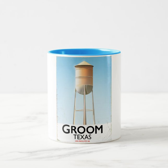 Tasse 2 Couleurs Groom Texas Route 66 Americana (Centre)
