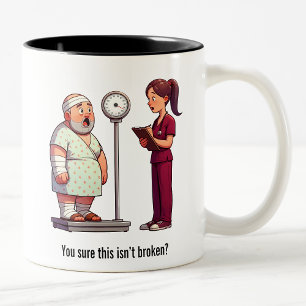 Tasse 2 Couleurs Gros choc pour un grand patient