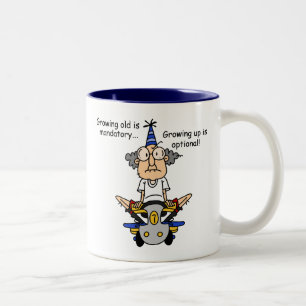 Tasse 2 Couleurs Growing Up est un Humour facultatif