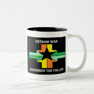 TASSE 2 COULEURS GUERRE DE VIETNAM - RAPPELEZ-VOUS TOMBÉ