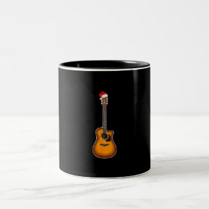 Tasse 2 Couleurs Guitar Santa Hat