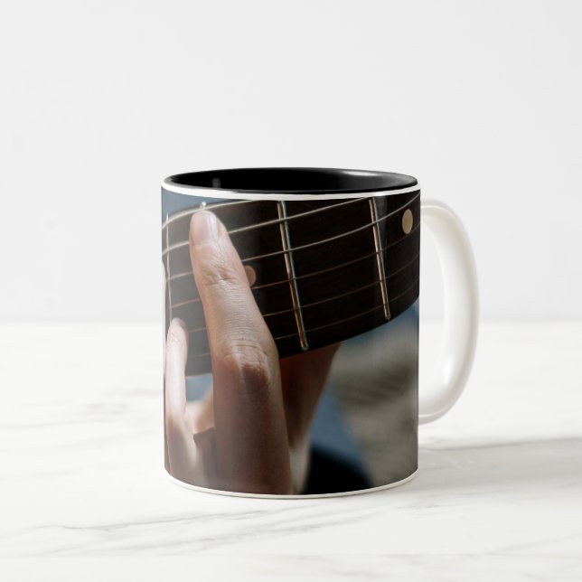Tasse 2 Couleurs Guitare géniale (Devant droit)