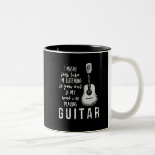 Tasse 2 Couleurs Guitariste drôle