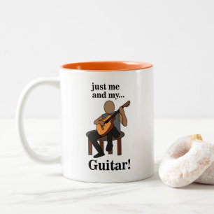 Tasse 2 Couleurs Guitariste jouant de la guitare