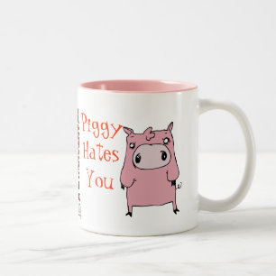 Tasse 2 Couleurs Haines porcines que vous attaquez