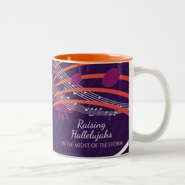 TASSE 2 COULEURS HALLELUJAHN PRIX PERSONNALISÉ (Droit)