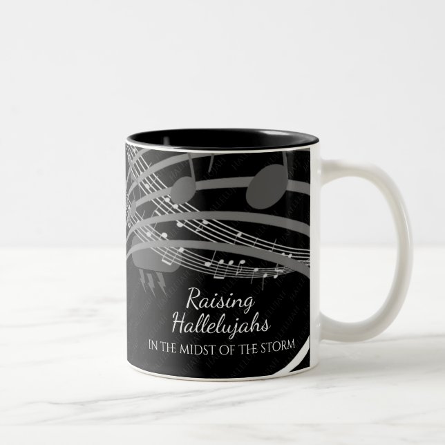 Tasse 2 Couleurs HALLELUJAHS Personnalisé Black RAISONNEMENT (Droit)
