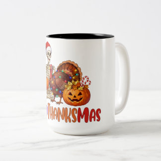 Tasse 2 Couleurs Hallothanksmas T-Shirt Baby Bodysuit