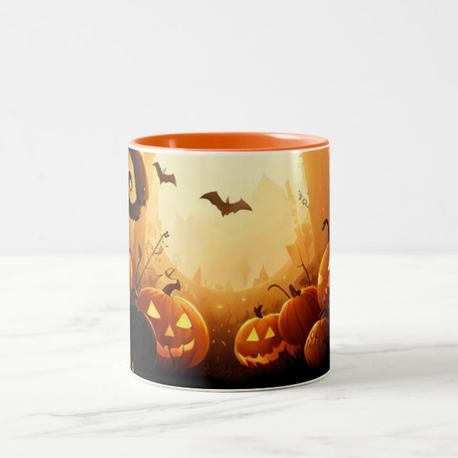Tasse 2 Couleurs Halloween/automne/automne/automne/Citrouille (Centre)