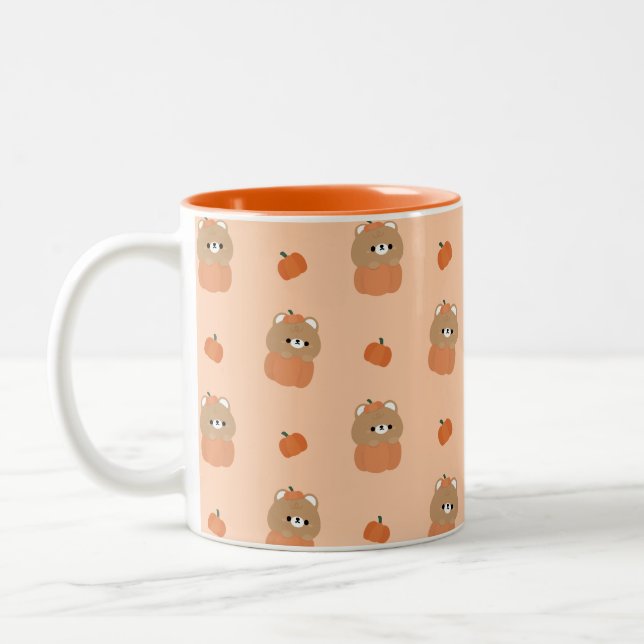 Tasse 2 Couleurs Halloween de l'ours Brown (Gauche)