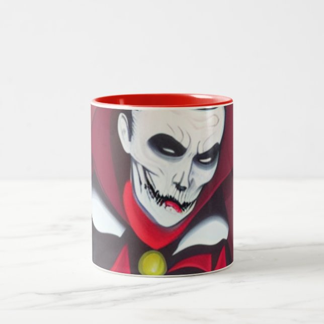 Tasse 2 Couleurs Halloween Dracula (Centre)