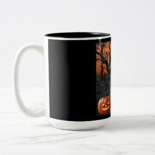 Tasse 2 Couleurs "Halloween gravestone humour "Pastor Prime"