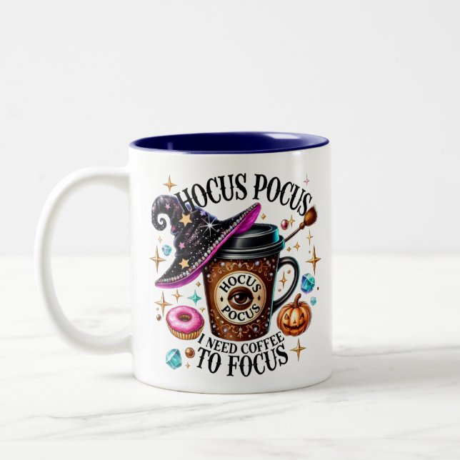 Tasse 2 Couleurs Halloween Hocus Pocus (Gauche)